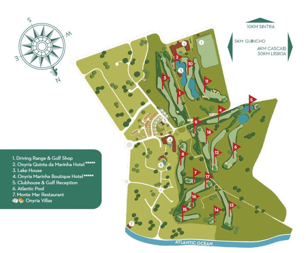 Quinta da Marinha - Course Map