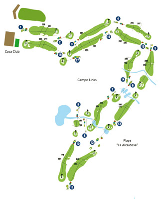 La Hacienda Links Golf - Course Map