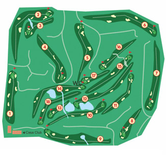 Golf Campano - Course Map