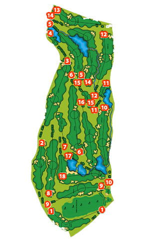 Villanueva Golf & Croquet - Course Map