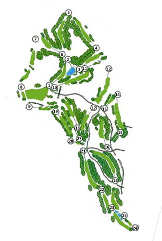 Islantilla Golf Course - Course Map